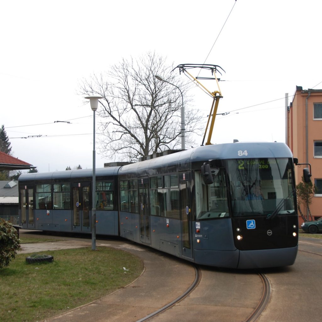 Prototyp tramvaje EVO2 v Liberci. (foto: Libor Hinčica)