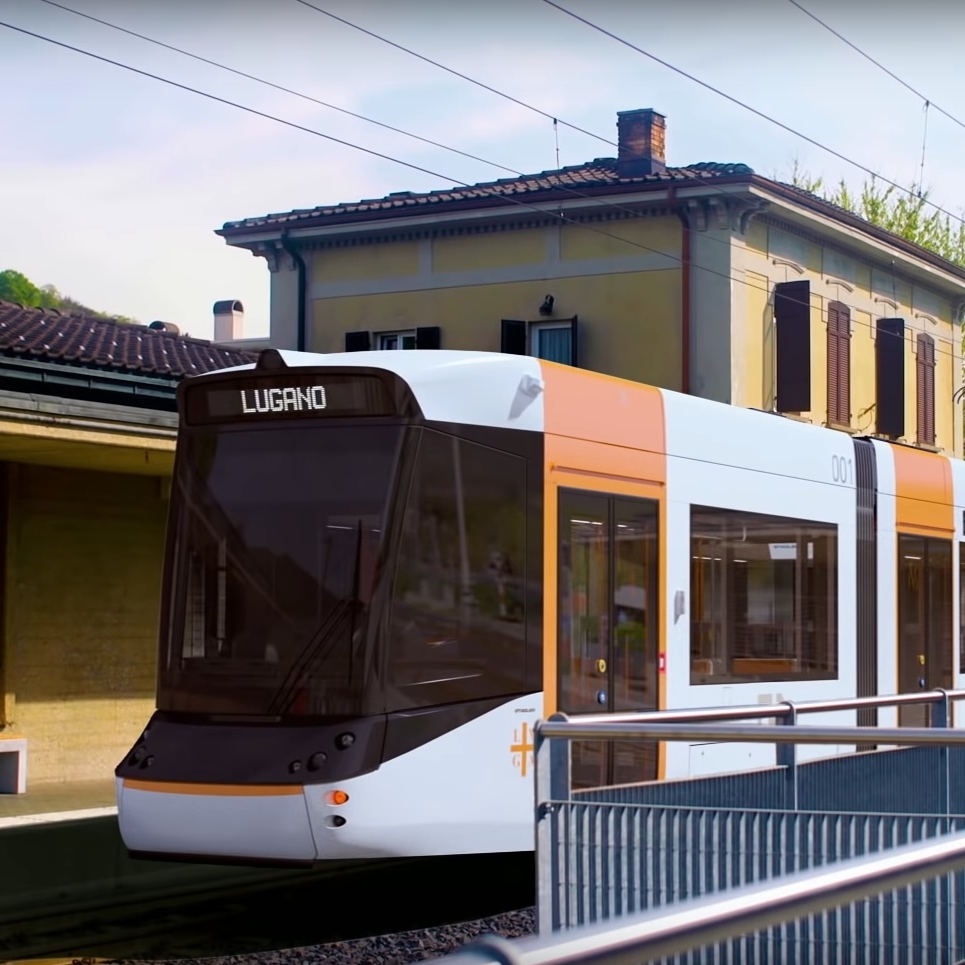 Stadler Variobahn ve verzi pro Lugano. (zdroj: Stadler)