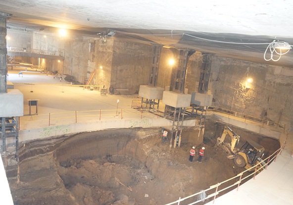 Z výstavby stanice El Labrador. (foto: Metro de Quito)