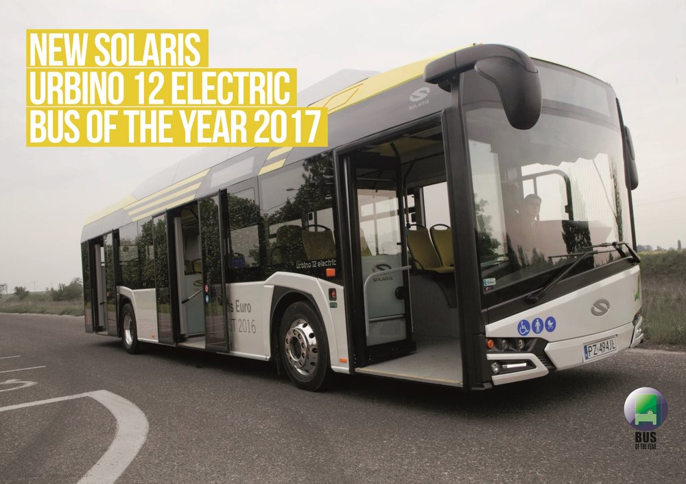 Solaris New Urbino 12 electric je zároveň držitelem titulu Bus of the Year 2017. (foto: Solaris Bus & Coach)