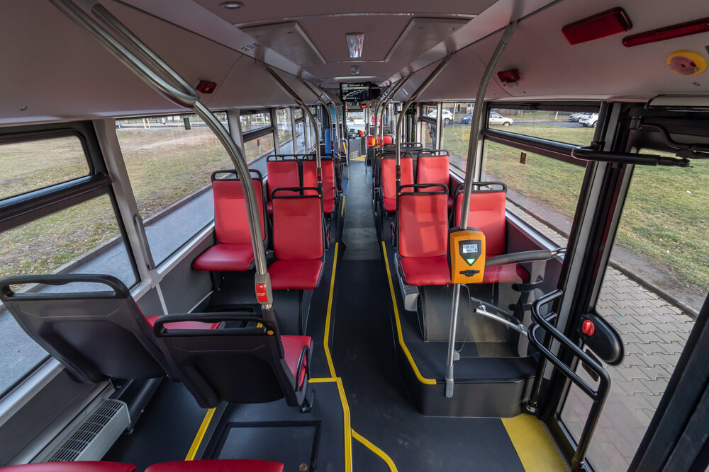 Standardizovaný interiér nových autobusů MAN. (foto Honza Tran)