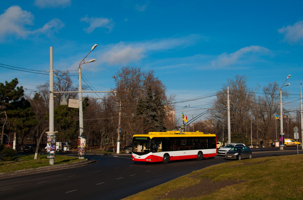 První oděské vozidlo BKM 321 se ve městě projelo 28. prosince 2017. (foto: Aleksandra Ignat'jeva)