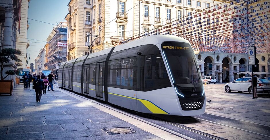 Tramvaj Hitachi pro Turín na vizualizaci výrobce. (foto: Hitachi)