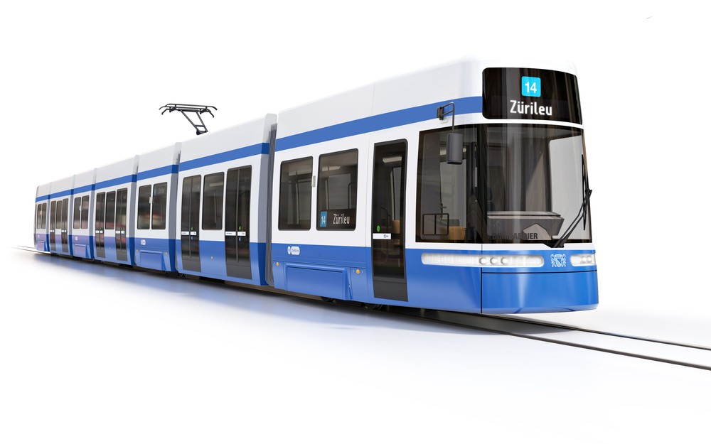 Takto by měly nové tramvaje pro Curych vypadat – Bombardier Flexity 2. (zdroj: VBZ)