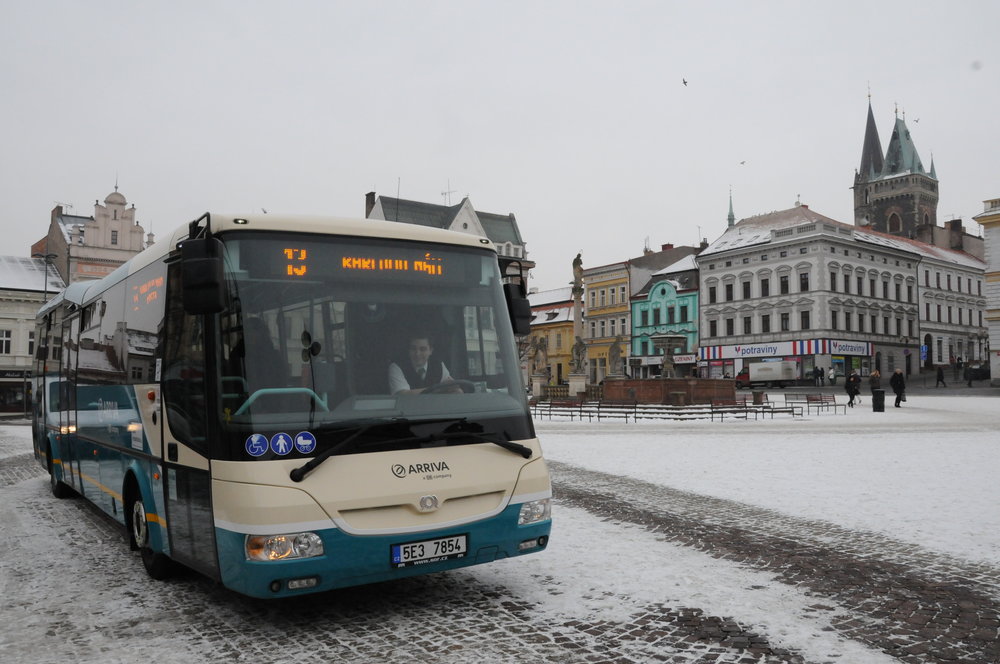 Autobus SOR společnosti Arriva v Kolíně. (foto: Městský úřad Kolín)