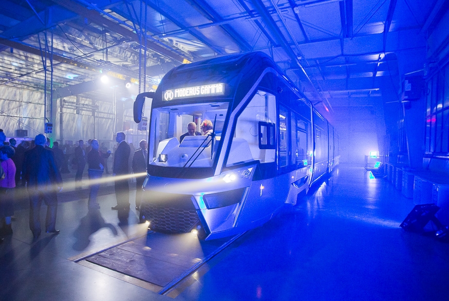 Moderus Gamma při slavnostním představení. (foto: Modertrans)