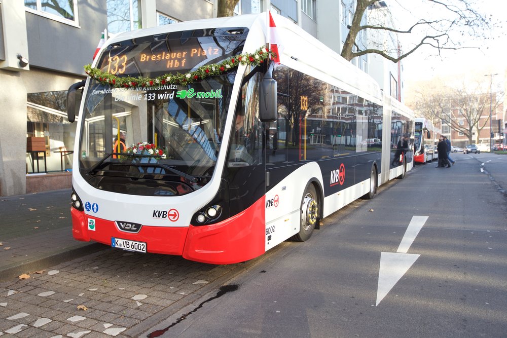 Elektrobus VDL Citea SLFA Electric v Kolíně nad Rýnem. (foto: VDL Bus & Coach)