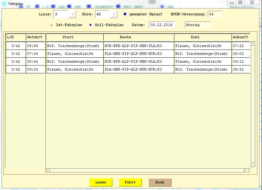 Linka 3, kurz 42, pracovní dny. (zdroj: DVB AG)
