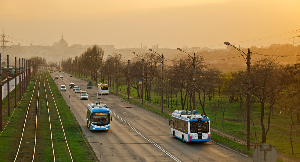 Už jezdí! Ulice Naberežna. Snímek je ze dne 28. 3. 2020. (foto: TRalex)