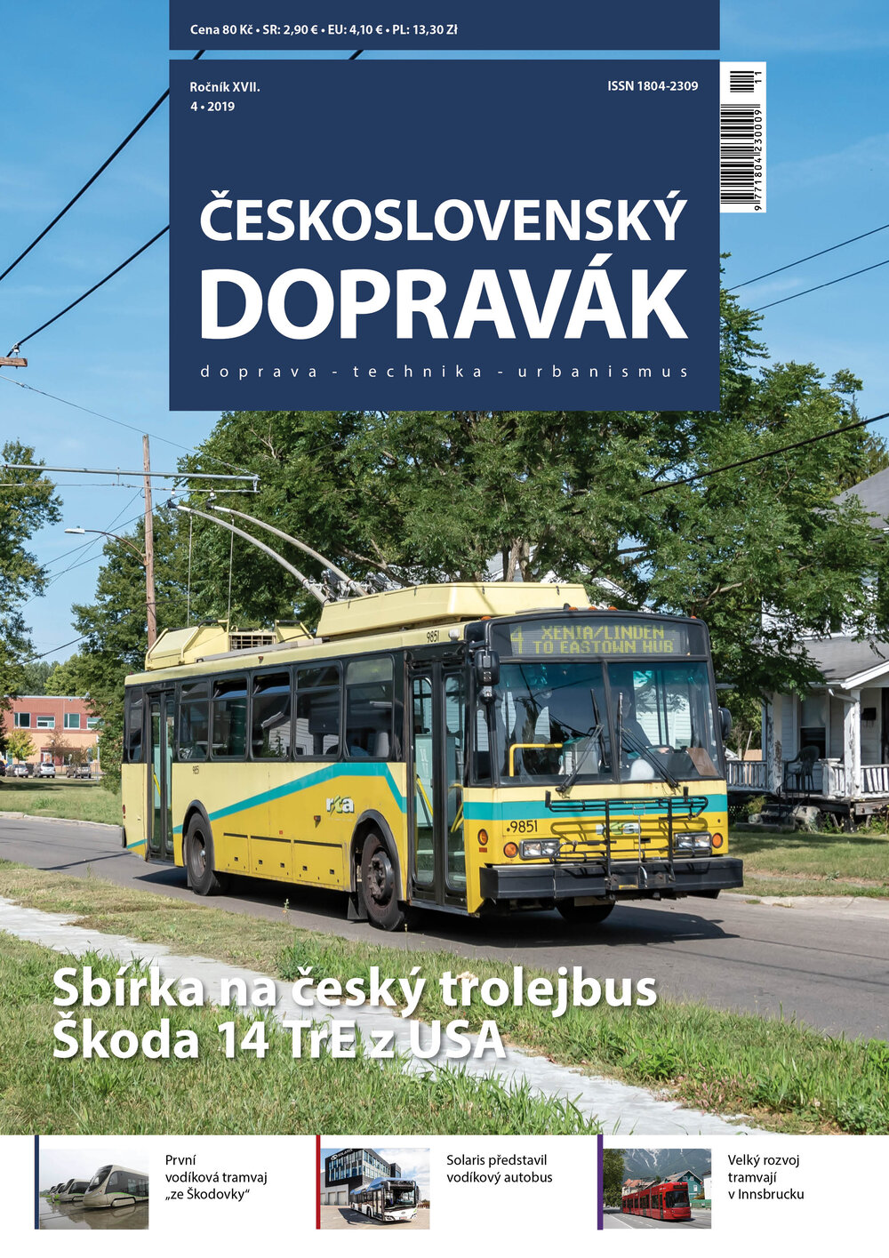 Titulní strana čísla 4/2019. Obsah naleznete pod tímto odkazem.