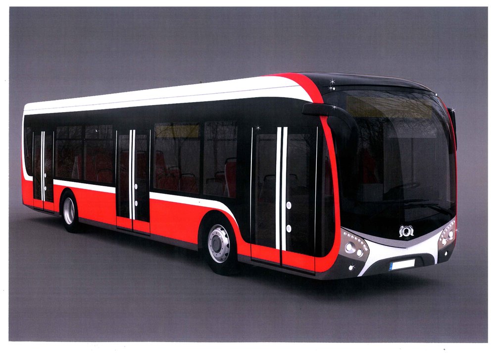 Vizualizace konceptu nového elektrobusu značky SOR. (zdroj: SOR)