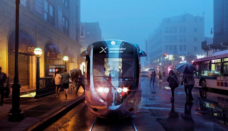 Vizualizace tramvaje nově navrhovaného systému, pro nějž se používá zkratka BQX (zdroj: BQX)