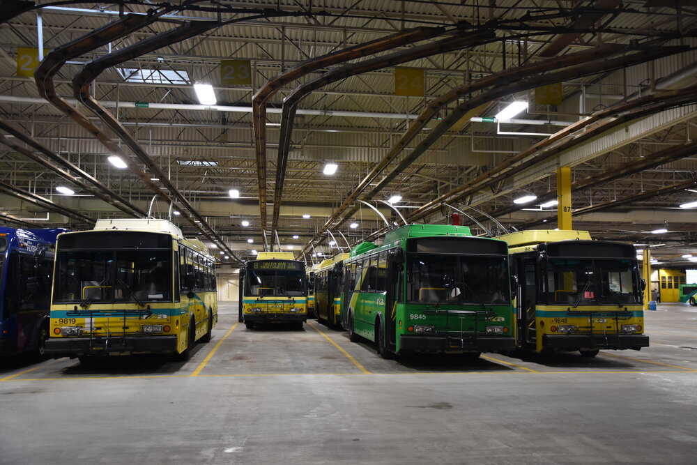 Americké “čtrnáctky” ve vozovně v Daytonu. (foto: Libor Hinčica)