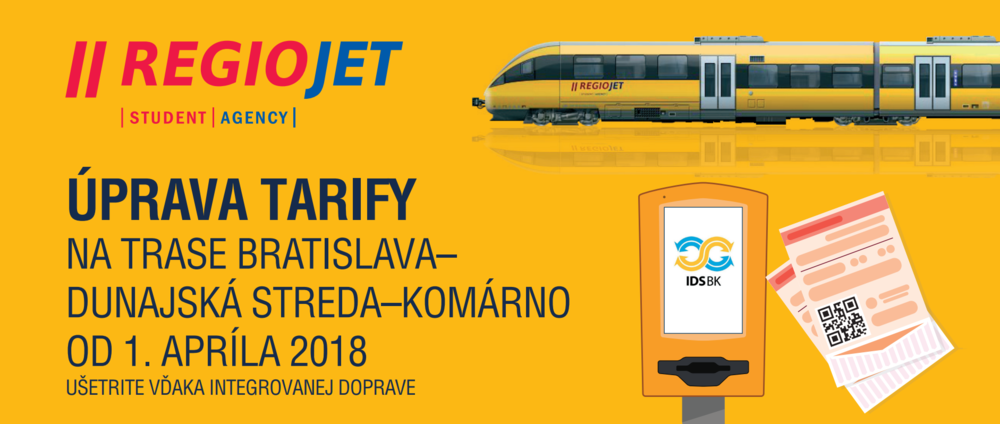 RegioJet se na zavedení IDSK BK připravil perfektně i marketingově. (foto: RegioJet)