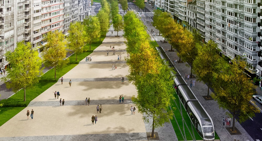 Asi není potřeba zdůrazňovat, že nová tramvajová trať by měla povznést také celkový veřejný prostor. (zdroj: www.keskistram.be)