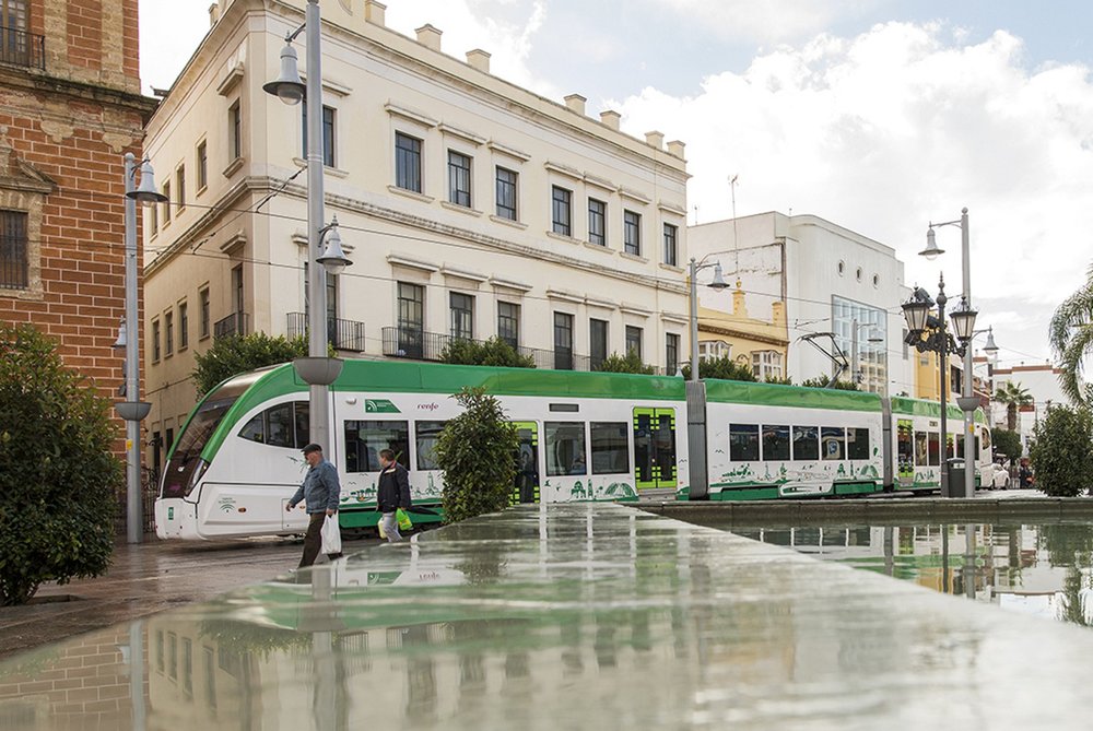 Z tramvajového úseku. (foto: Agencia de Obra Pública de la Junta de Andalucía)