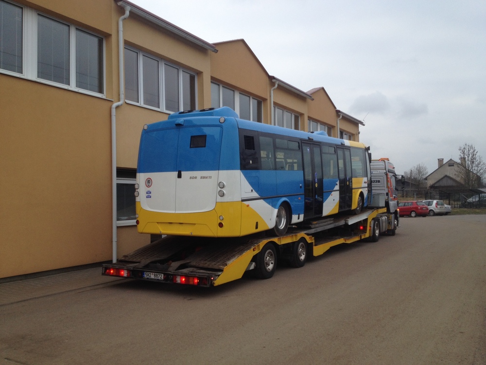 Zadní pohled na elektrobus SOR EBN 11 pro Košice. (foto: ČS Dopravák)
