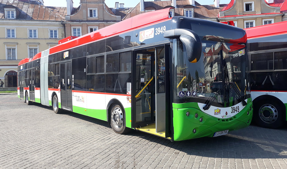 Jeden z článkových trolejbusů Ursus CS18LFT dodaný v roce 2018 do Lublinu. (foto: Ursus Bus)