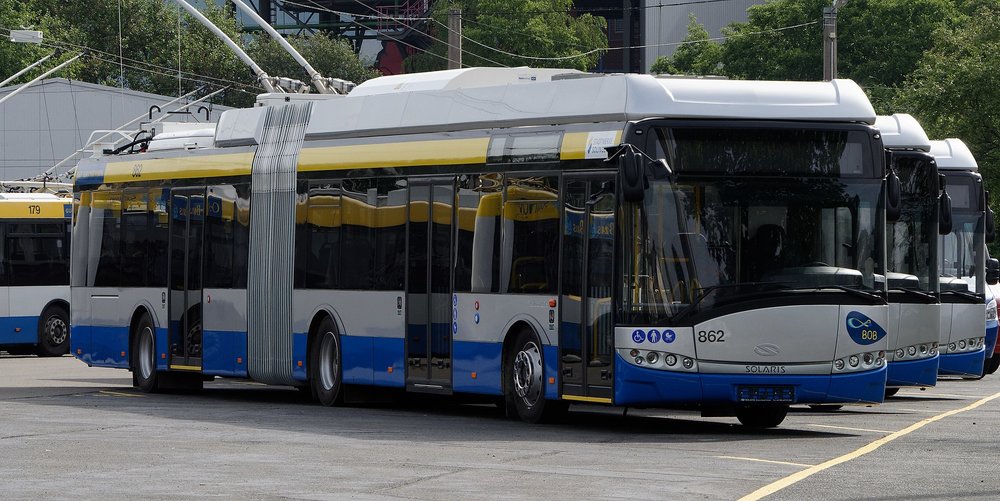 Letos došly do Solingenu čtyři parciální trolejbusy Solaris Trollino 18. (foto: Michael Kramer/Wikipedia.org)