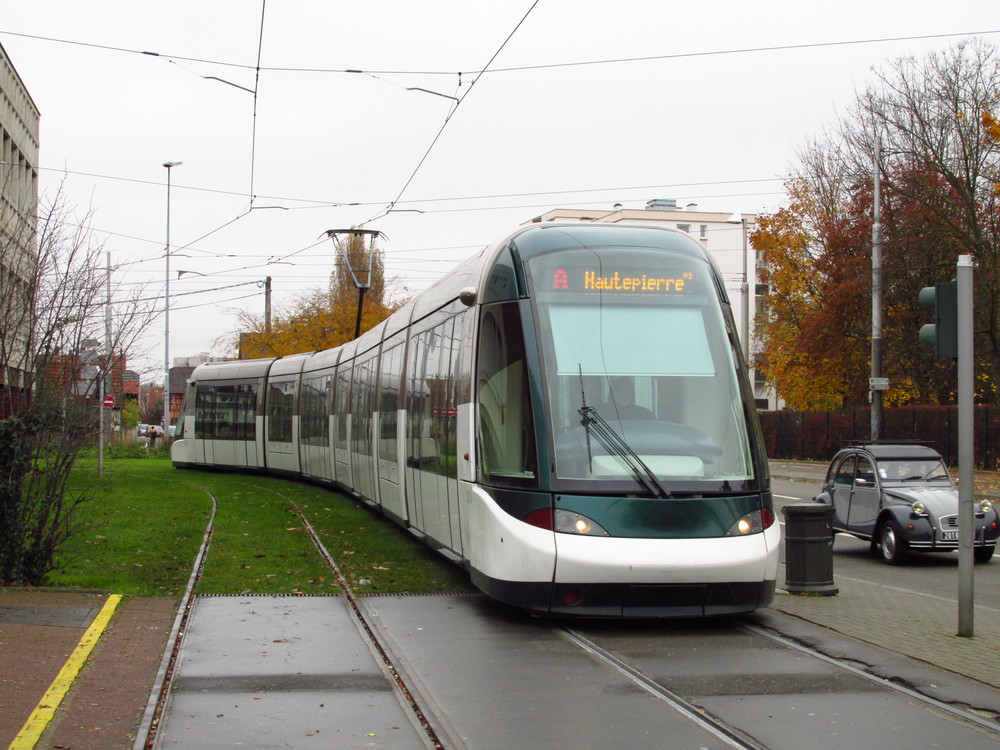 Současné provedení tramvají Alstom Citadis 403. Ve městě je celkem 41 těchto tramvají o délce 45 m. (foto: Ing. Filip Jiřík)