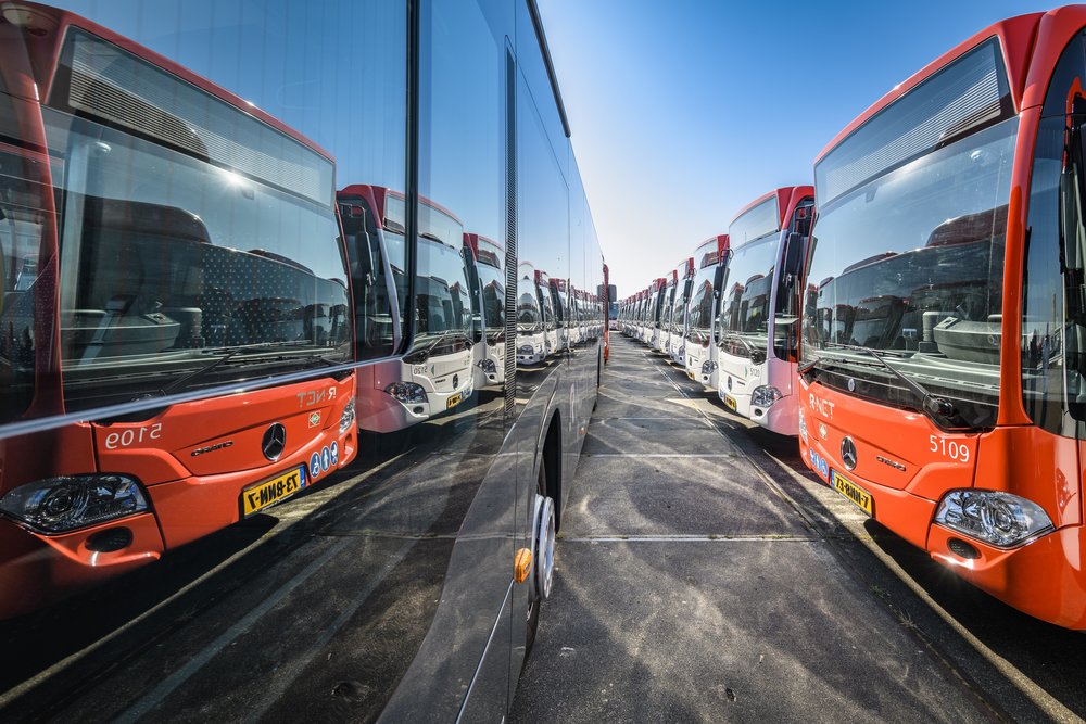 Část nových autobusů pro metropolitní oblast okolo Haagu. (foto: Daimler Buses)