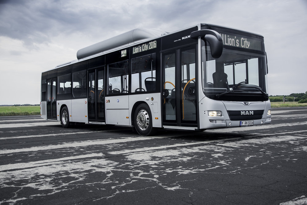 MAN Lion's City CNG na propagačním snímku výrobce. (foto: MAN Truck & Bus)