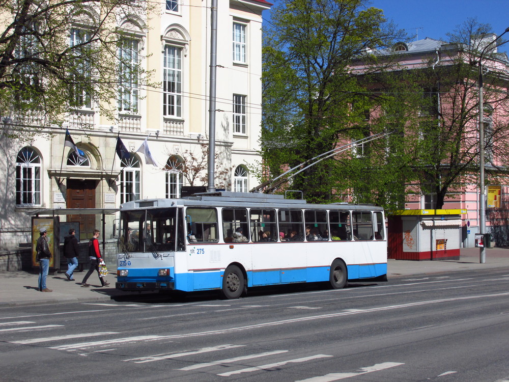 Trolejbus Škoda 14 Tr zachycený dne 16. 5. 2015 v ulicích Tallinnu. (foto: Ing. Filip Jiřík)