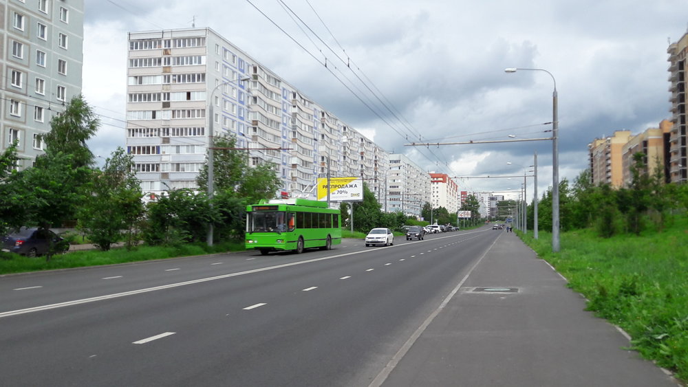  Trolejbus na lince č. 8 na jihu města.&nbsp; 