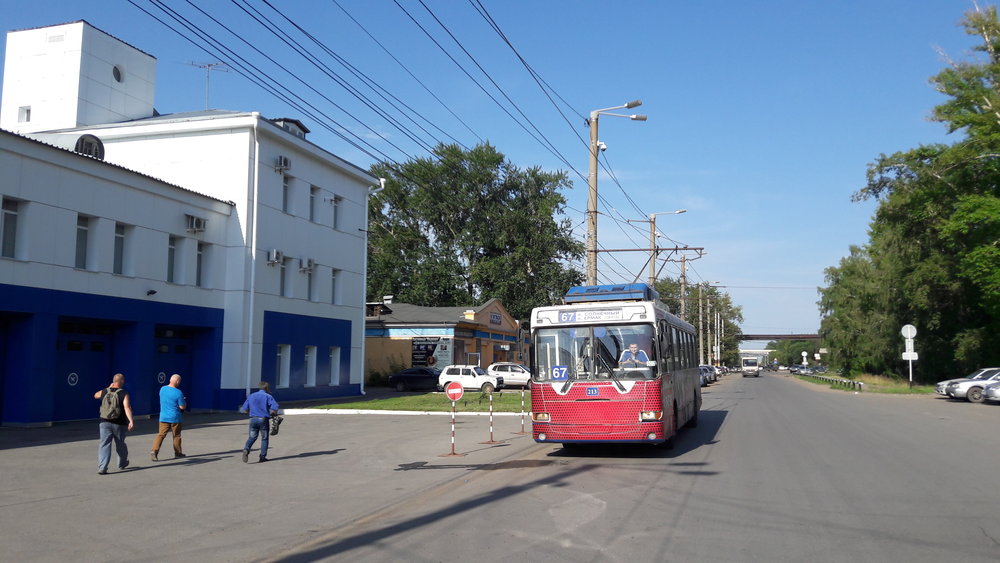  Severozápadní konečná trolejbusů&nbsp;Omskij něftěpererabatyvajuščij zavod.&nbsp; 