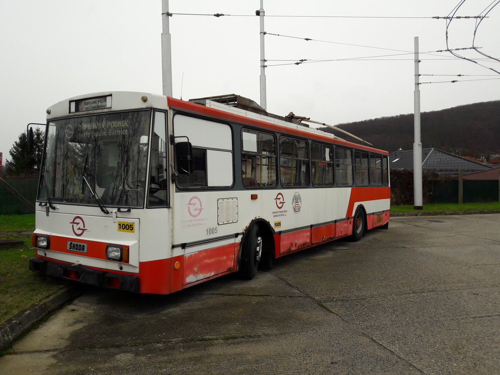 Trolejbus ev. č. 1005 si už v Banské Bystrici