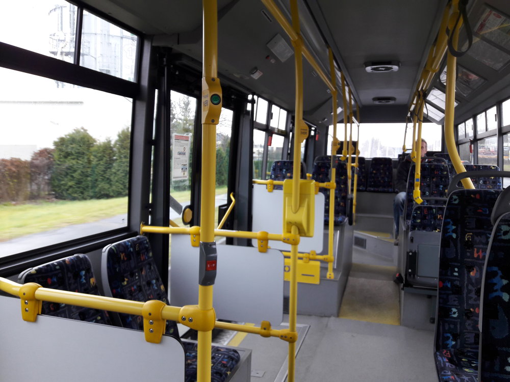 Interiér trolejbusu Škoda 30 Tr SOR.