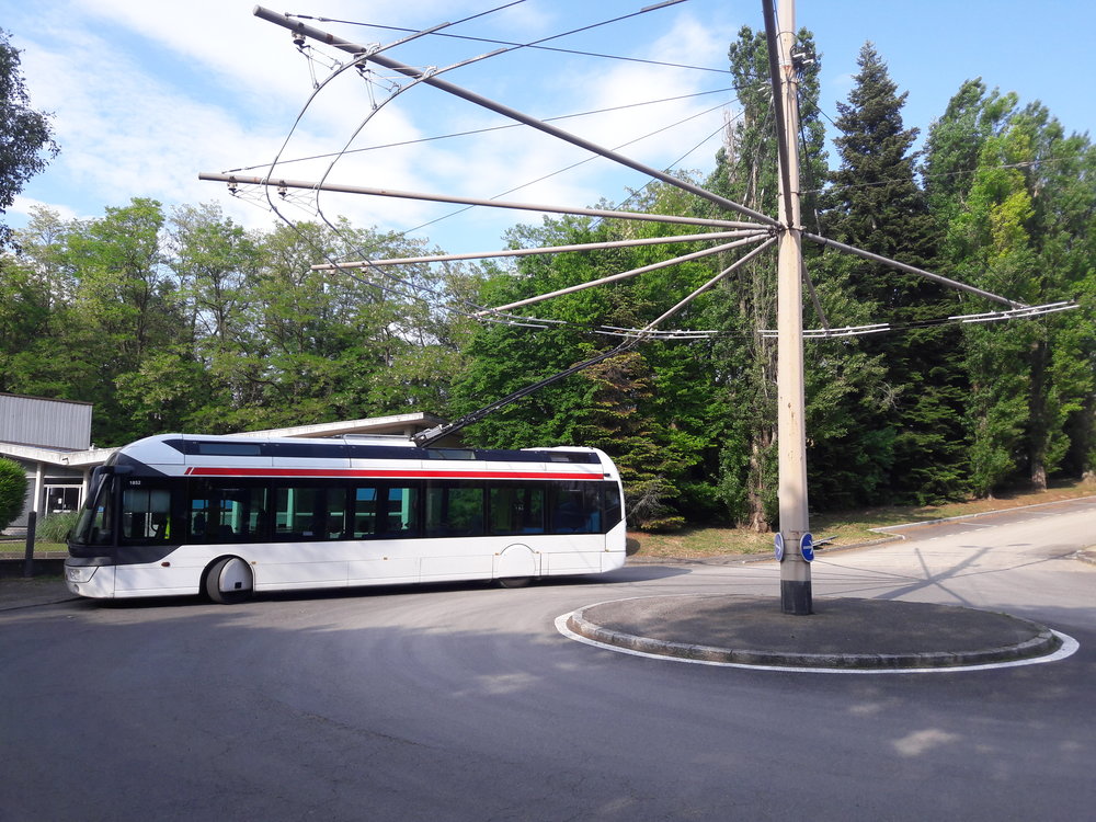 Na konečné Les Sources na severozápadě města. 