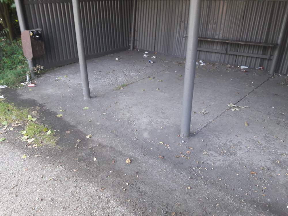 Zastávka také k posezení nevyzývá. Moderní vozidla ale