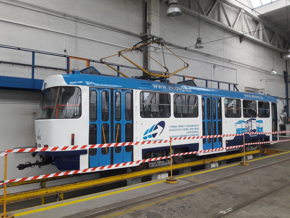 I tato tramvaj byla k vidění. 