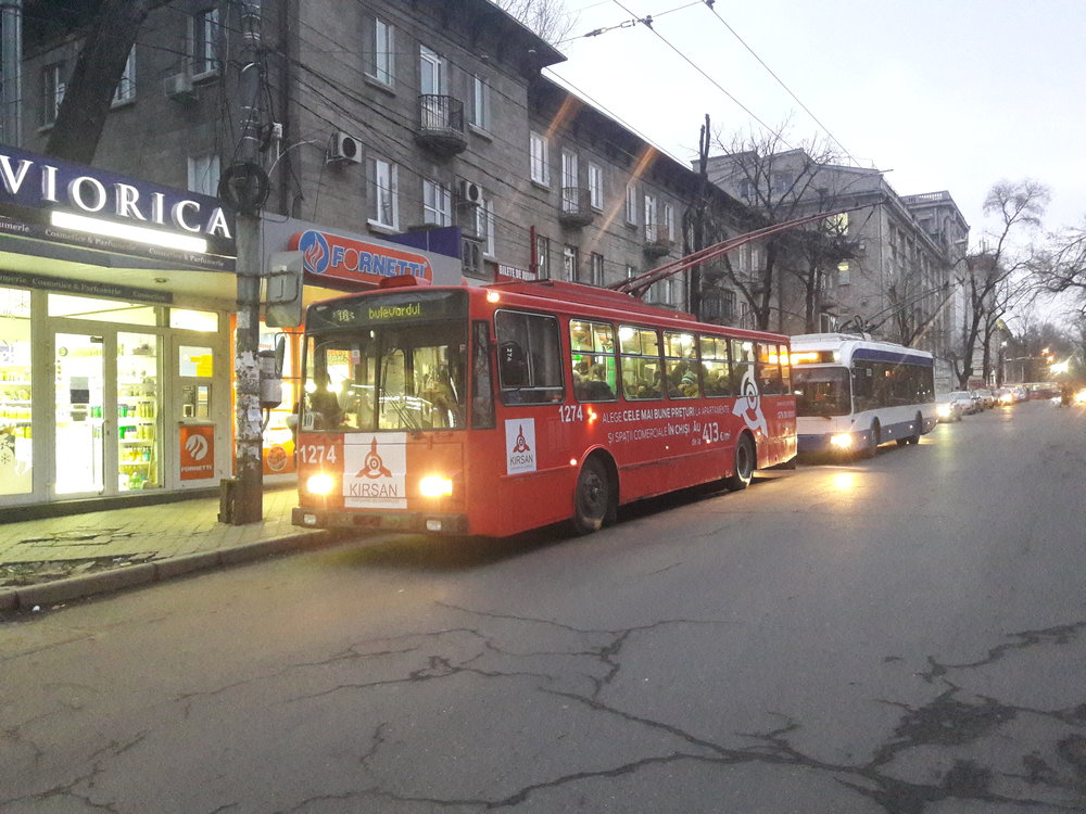  V centru města dne 31. 12. 2018. 