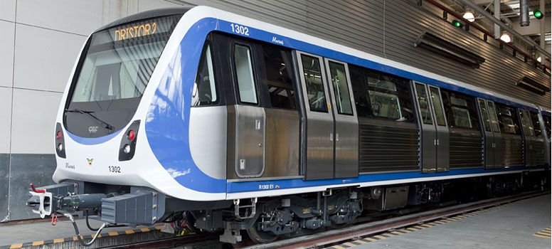 Pohled na jednotku CAF bukurešťského metra. (foto: CAF)