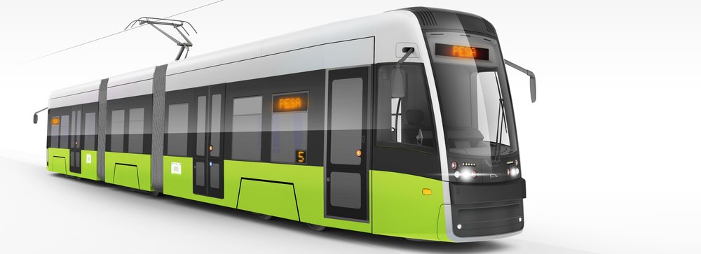 Původní vizualizace tramvaje PESA Twist pro Gorzów Wielkopolski. (foto: PESA)
