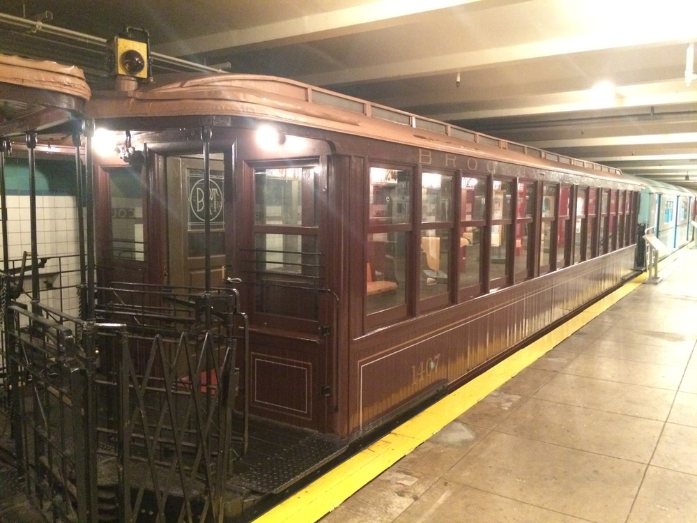 Jeden z vozů nadzemní dráhy dochovaný v muzeu MTA v New Yorku. (foto: Libor Hinčica)