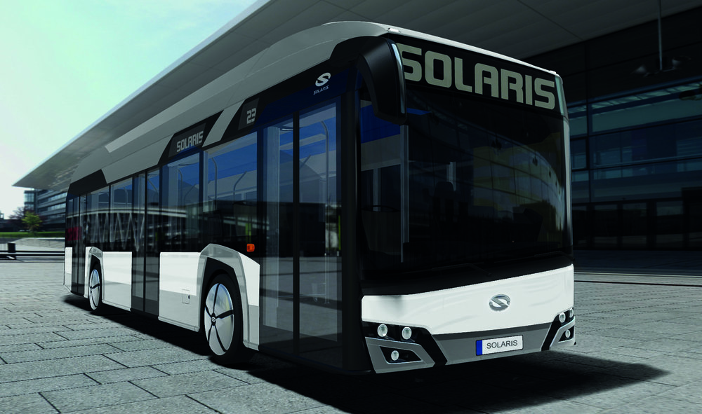 Solaris Urbino 12 Hydrogen na vizualizaci výrobce. (zdroj: Solaris Bus & Coach)