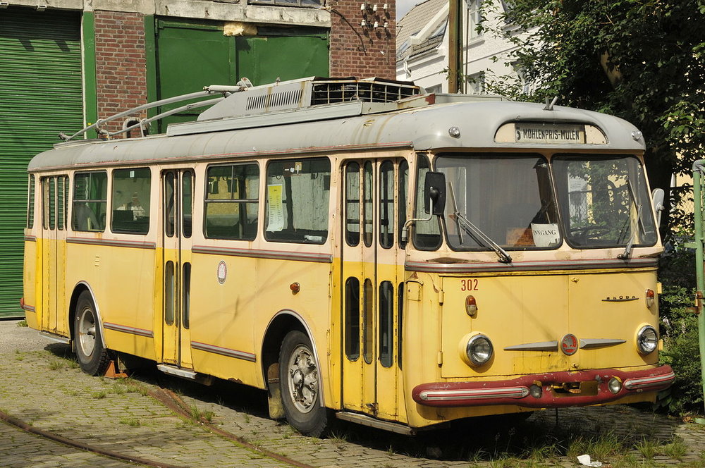 Historický trolejbus Škoda 9 Tr v Bergenu. (zdroj: Wikipedia.org)