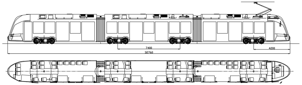 Možné tříčlánkové provedení. (zdroj: Tatra-Jug)
