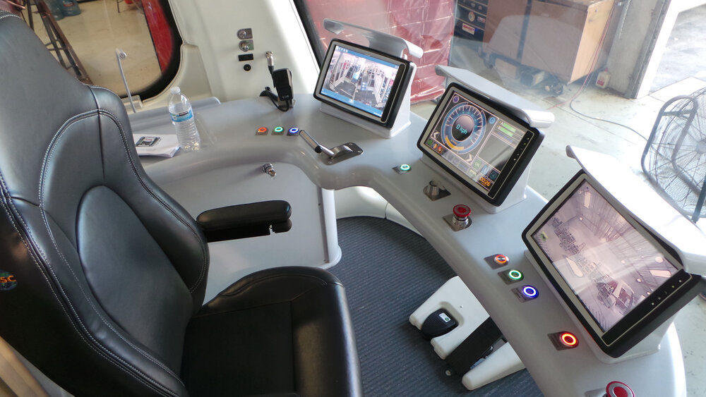 Stanoviště řidiče tramvaje amerického výrobce TIG/m pro Dauhá. (foto: TIG/m)