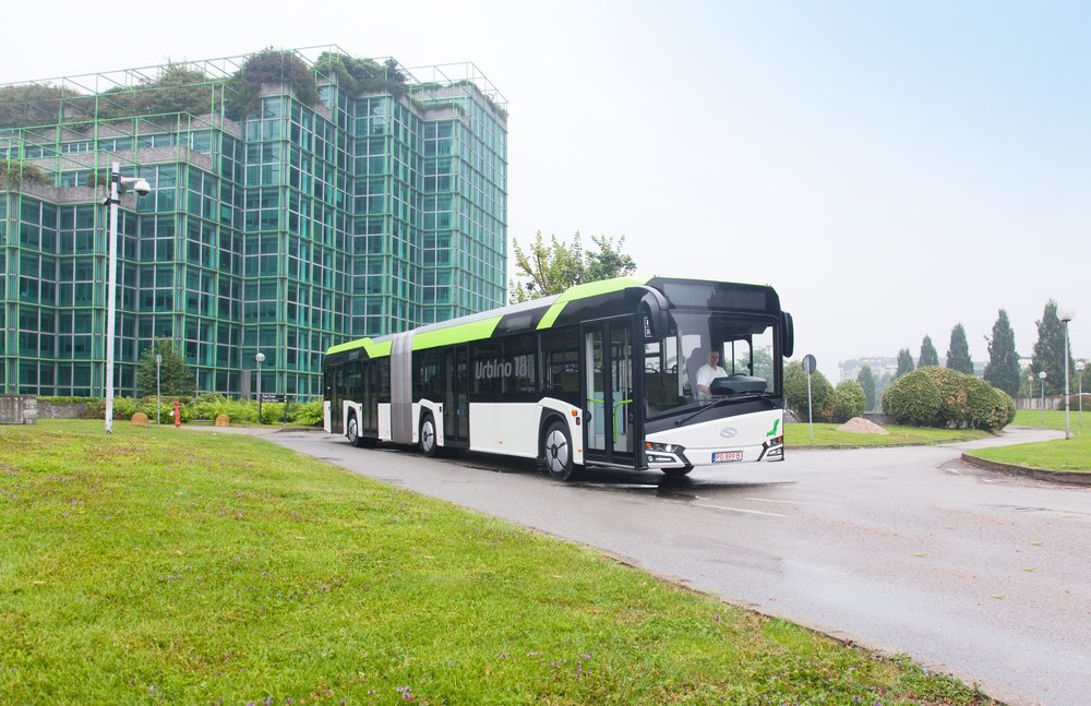 Autobus Solaris Urbino 18 na propagačním snímku výrobce. (foto: Solaris Bus & Coach)