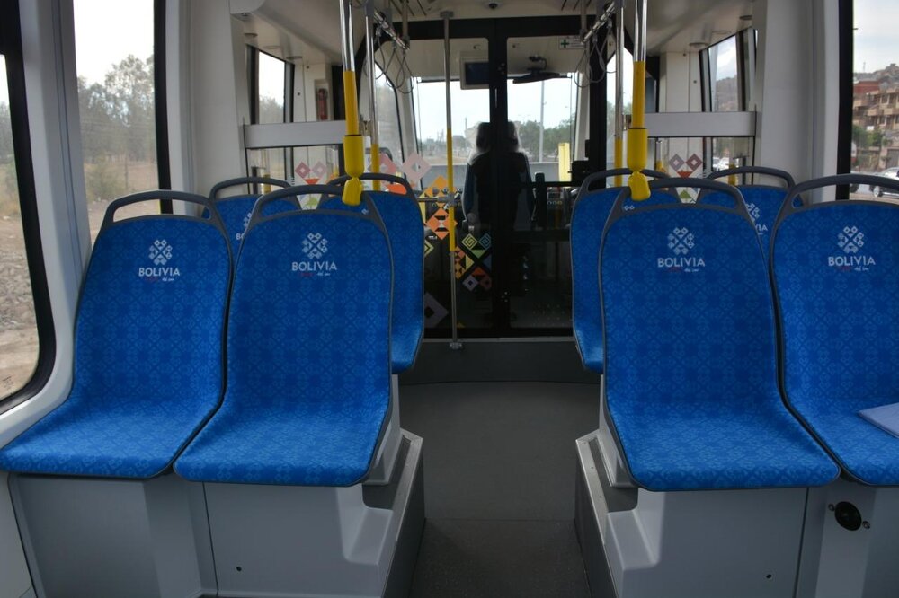 Interiér tramvaje. (foto: Gobierno Autónomo Departamental de Cochabamba)