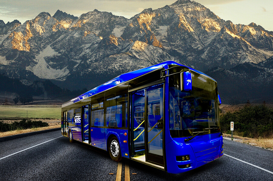 Elektrobus Troliga Bus Leonis Electric na propagačním snímku výrobce. (foto: Troliga Bus)