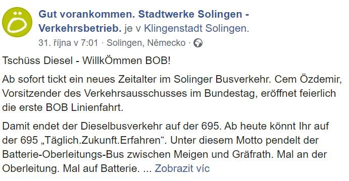 Výstižné vyjádření: “Tschüss Diesel”.