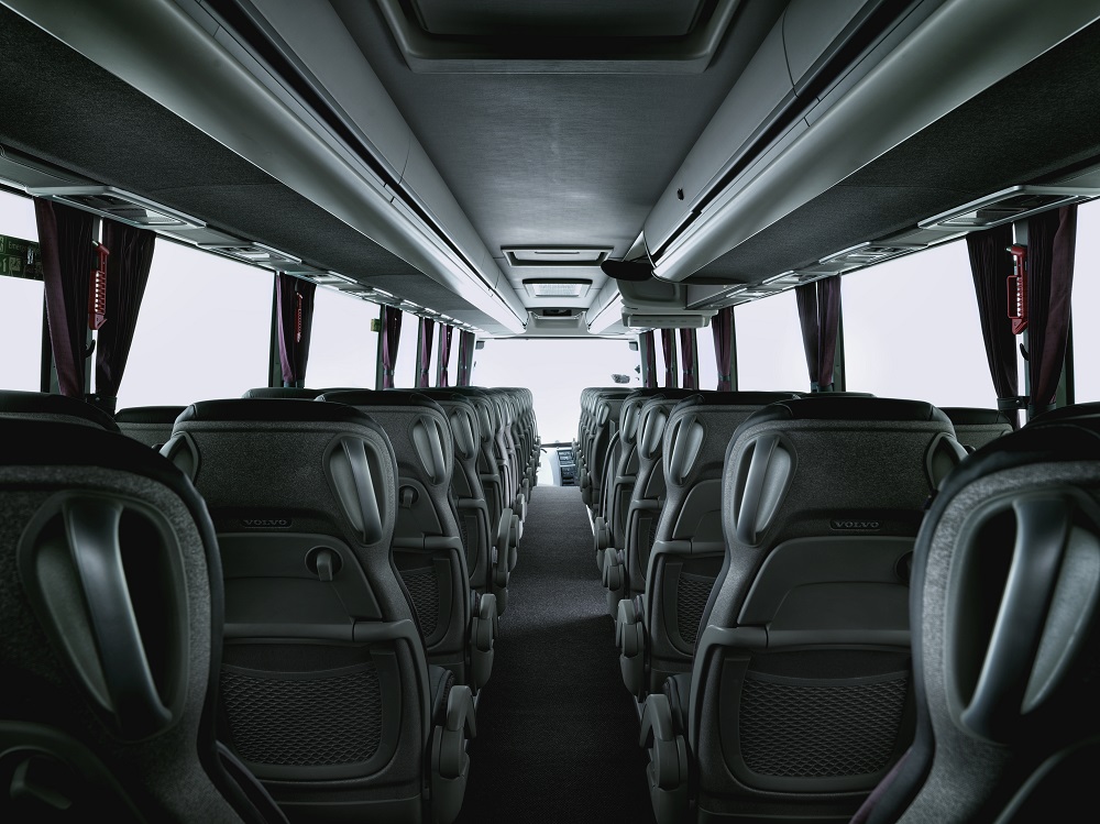 Interiér autobusu Volvo 9900. (foto: Volvo Buses)