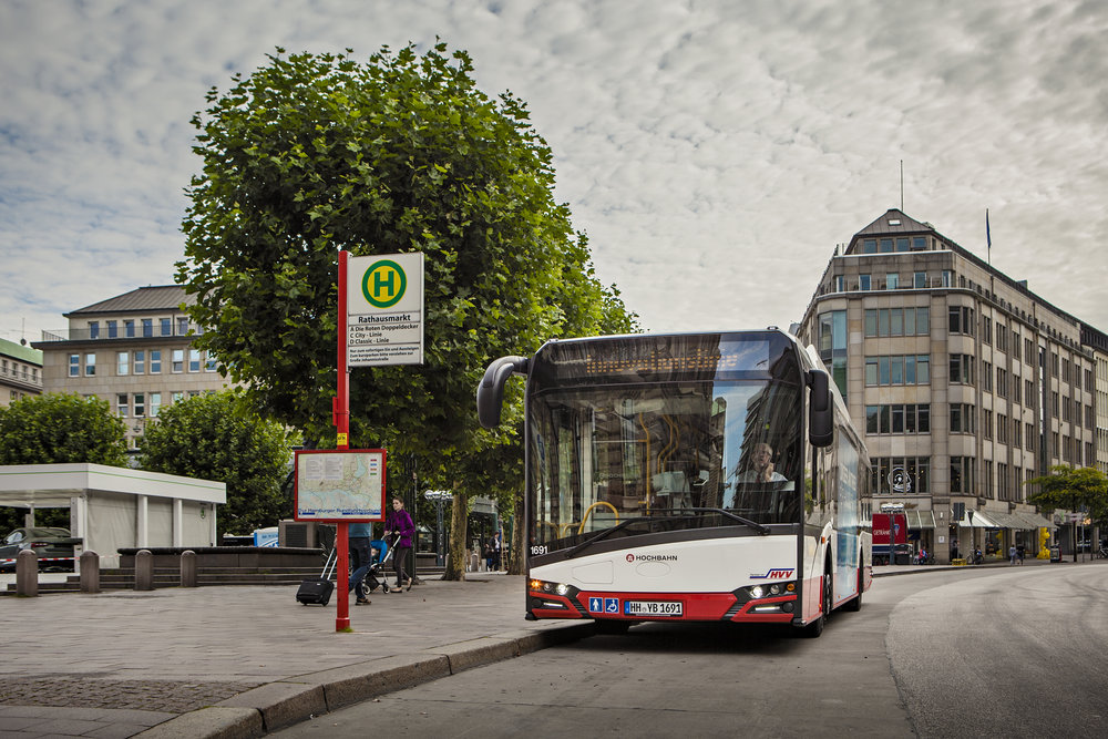Elektrobus Solaris New Urbino 12 electric v Hamburku. (foto: Solaris Bus & Coach)