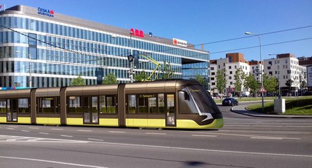 Tramvaj u ostravské Karoliny. (vizualizace: TRAM FOR ENVI s.r.o.)