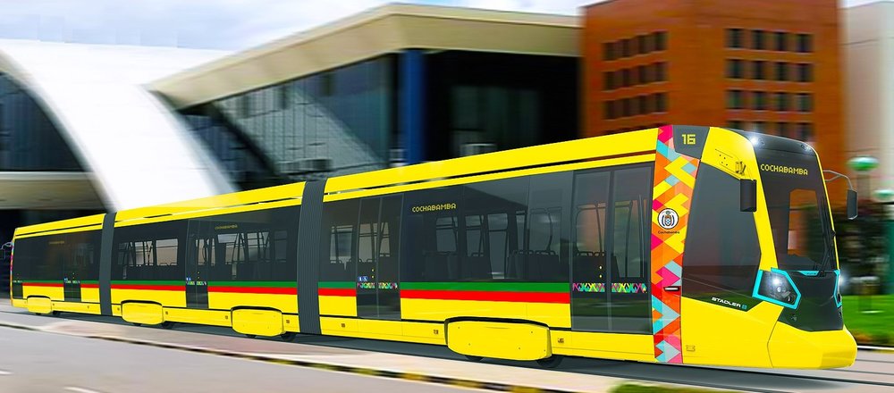 Tramvaje v provedení odvozeném od verze provozované v Petrohradě budou k vidění i v Bolívii. (foto: Stadler)